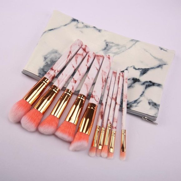 10 pcs Marble Brushes - Picture 1 of 3